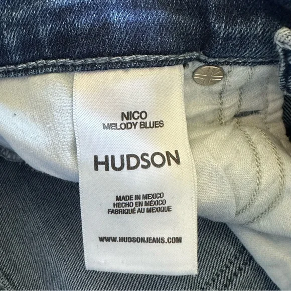 Hudson Jeans Nico Raw Hem Mid Rise Bootcut Jeans - Picture 6 of 8